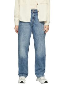QS Damen Relax-fit-Jeans, blau, casual, Gr. 38, unifarben, Denim/Jeans, Obermaterial: 100% Baumwolle, Jeans, im Five-Pocket Style