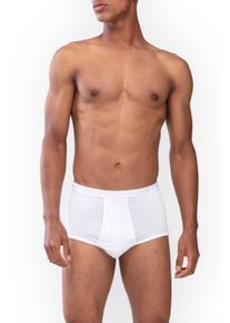 Mey Herren Slip "NOBLESSE", Gr. XL, weiß, Feinripp, Obermaterial: 100% Baumwolle, unifarben, Unterhosen, mit Eingriff, natürliches Tragegefühl