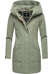 Marikoo Damen Wintermantel "Maikoo", grün, modisch, Gr. 5XL, Oberstoff: 90% Polyacryl, 8% Viskose, 2% Elasthan, Futter: 100% Polyester, Ärmelfutter:
