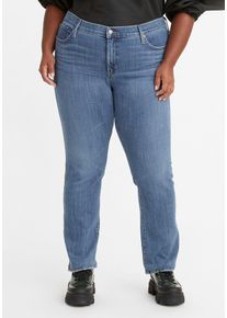 LEVI'S® PLUS LEVI'S PLUS Damen Straight-Jeans "314 Shaping Straight", blau, casual, Gr. 16, Denim/Jeans, Obermaterial: 60% Baumwolle, 23% Viskose, 16% Polyester,