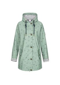 DEPROC Active Damen Regenjacke "Friesennerz WIZZARD PEAK WOMEN UMBR", grau, casual, Gr. 40, Obermaterial: 100% Polyurethan; Futter: 100% Polyester,