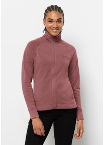 Jack Wolfskin Damen Fleecejacke "WALDSEE JKT W", rot, Gr. XS, OBERSTOFF 83% POLYESTER, 9% WOLLE, 8% ELASTHAN FUTTER 100% POLYESTER, Jacken