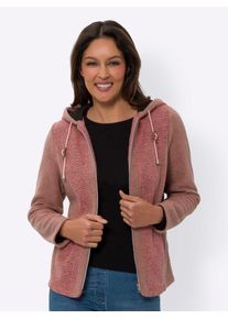 Classic Basics Damen Langjacke, rosa, Gr. 46, meliert, 100% Polyester, Jacken