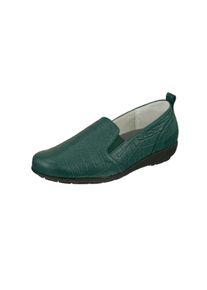 Natural Feet Damen Slipper "Clea", Gr. 36, grün, Leder, elegant, Schuhe, aus weichem Hirschleder
