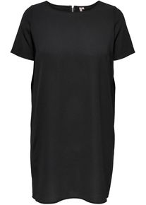 Only CARMAKOMA Damen Blusenkleid "CARLUX SS TUNIC DRESS WVN NOOS", schwarz, modisch, Gr. 48, Web, Obermaterial: 97% Polyester, 3% Elasthan, Kleider