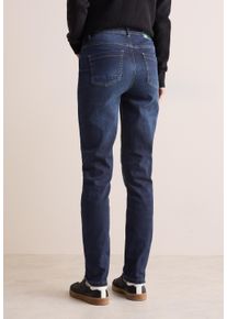Cecil Damen Slim-fit-Jeans, blau, casual, Gr. 36, unifarben, Jeans, 85% Baumwolle, 13% Polyester, 2% Elasthan, Jeans, High Waist