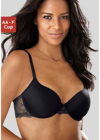 Lascana Damen Schalen-BH "Vittoria", Gr. 80, schwarz, Spitze, Obermaterial: 84% Polyamid (TACTEL), 16% Elasthan (LYCRA), Basic, BHs, mit Bügel und