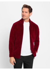 Catamaran Herren Cardigan, rot, Gr. 52, unifarben, 100% Polyester, Strickjacken