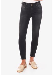 Damen Bequeme Jeans "ULTRPULC", schwarz, Gr. 26, Le Temps Des Cerises, 70% Baumwolle, 26% Polyester, 4% Elasthan, Jeans, im Slim Fit-Schnitt