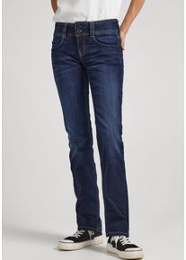 Pepe Jeans Damen Straight-Jeans "GEN", blau, casual, Gr. 29, Web, Obermaterial: 84% Baumwolle, 14% Polyester, 2% Elasthan, Jeans, in schöner Qualtät