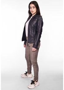 Maze Damen Lederjacke "31Ryana", lila, Gr. L, Obermaterial: 100% Leder, Lamm / Futter: 100% Baumwolle / Ärmelfutter: 100% Polyester, Jacken