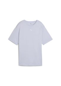Puma Damen T-Shirt "ESS Relaxed T-Shirt Damen", blau, Gr. S, clean, Obermaterial: 100% Baumwolle; Kragen: 30% Polyester, 70% Baumwolle, Shirts