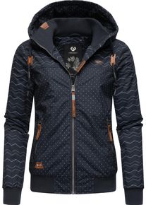 Ragwear Damen Winterjacke "Nuggie Zig Zag Intl.", blau, modisch, Gr. S, Obermaterial: 100% Polyester, Innenfutter: 100% Polyester, Wattierung: 100%