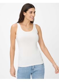 Brax Damen Kurzarmshirt "Style SILVY", weiß, Gr. 42, 47% Baumwolle, 47% Modal, 6% Elasthan, Shirts