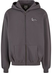 Karl Kani Herren Sweatjacke "Karl Kani Unisex", grau, Gr. S, 80% Baumwolle, 20% Polyester, Sweatjacken