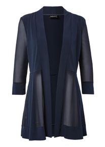 Damen Longblazer "HERMANN LANGE Collection Jerseyjacke / Langjacke / Hänger", blau, Gr. 44, HERMANN LANGE Collection, 100% Polyester, Blazer