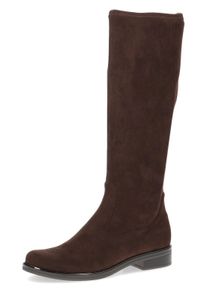 Caprice Damen Schlupfstiefel, Gr. 37,5, braun, Textil, klassisch, Schuhe, Blockabsatz, Langschaftstiefel in klassischer Linie, XS Schaft