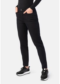 STOOKER WOMEN Damen 5-Pocket-Jeans "Nizza Denim Tapered Fit", schwarz, casual, Gr. 42, Denim/Jeans, 78% Baumwolle, 20% Polyester, 2% Elasthan, Jeans,