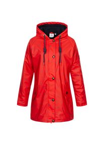 DEPROC Active Damen Regenjacke "Friesennerz HALIFAX UMBRELLA", rot, casual, Gr. 38, Obermaterial: 100% Polyurethan; Futter: 100% Polyester, Jacken,