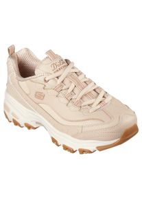 Skechers Damen Sneaker "D'LITES-GOOD NEUTRAL", Gr. 41, beige, Leder, modisch, Schuhe, Chunky Sneaker, Plateausneaker mit Memory Foam