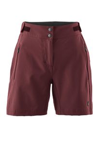 Gonso Damen Fahrradhose "IGNA 2.0", rot, Gr. 46, 86% Polyester, 14% Elasthan, Hosen, Damen Bike-Shorts, Innenhose mit Sitzpolster, Radhose mit