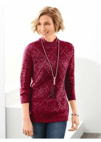 Classic Basics Damen Stehkragenpullover "Pullover", rot, Gr. 52, unifarben, 60% Polyacryl, 40% Baumwolle, Pullover
