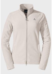 Schöffel SCHÖFFEL Damen Fleecejacke "Fleece Jacket Leona3", weiß, sportlich, Gr. 38, Oberstoff: 100% Polyester, Jacken