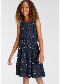 Kangaroos Mädchen Jerseykleid "Skaterkleid in schönen Allover-Muster", blau, modisch, Gr. 176, gemustert, bedruckt, Jersey, Obermaterial: 95%