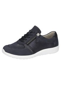 Waldläufer WALDLÄUFER Damen Schnürschuh "M-IRA-Soft", Gr. 7, blau, Nubukleder, Textil, sportlich, Schuhe, Freizeitschuh, Halbschuh, Komfortschuh in Schuhweite M