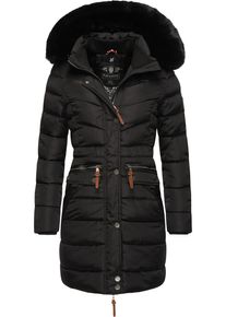Navahoo Damen Steppmantel "Paula", blau, modisch, Gr. XXL, Oberstoff: 100% Polyester, Futter: 100% Polyester, Wattierung: 100% Polyester,