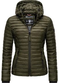 Marikoo Damen Steppjacke "Samtpfote", grün, casual, Gr. XL, Oberstoff: 100% Nylon, Futter: 100% Polyester, Wattierung: 100% Polyester, Jacken,