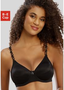Nuance Damen T-Shirt-BH, Gr. 95, schwarz, Microtouch, Obermaterial: 70% Polyamid, 20% Elasthan, 10% Polyester, klassisch, BHs, mit Bügel, ohne Schale