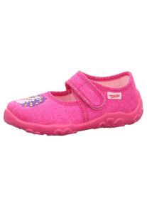 Superfit Kinder Hausschuh "BONNY WMS: Mittel", Gr. 28, pink, Baumwolle, bestickt, Glitzer, modisch, Schuhe, Kindergartenschuh mit Einhorn-Motiv,