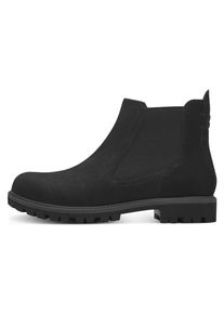 Tamaris Damen Chelseaboots, Gr. 36, schwarz, Nubukleder, sportlich, Schuhe, in derber Optik
