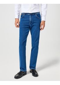 Wrangler Herren Gerade Jeans "Texas", blau, Basic, Gr. 31, Denim/Jeans, Obermaterial: 80% Baumwolle, 18% Polyester, 2% Elasthan, Jeans