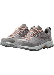 Jack Wolfskin Wanderschuh "CYROX TEXAPORE LOW W", Gr. 43, grau, Textil, Leder, sportlich, Schuhe, Wasserdicht