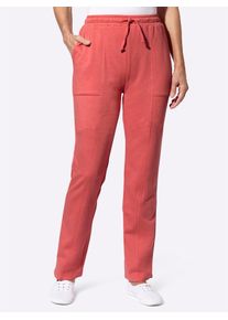 Classic Basics Damen Jerseyhose, orange, Gr. 38, meliert, gemustert, animal-print, 50% Baumwolle, 50% Polyester, Hosen