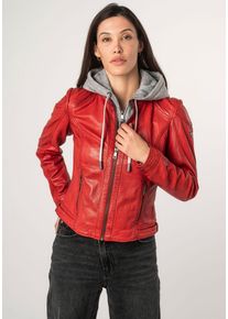 Mauritius Damen Lederjacke "MWAdila", rot, modisch, Gr. XS, unifarben, Obermaterial: 100% Schafsleder. Futter: 100% Baumwolle. Ärmelfutter: 100%