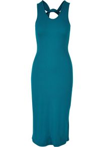 Urban Classics Damen Shirtkleid "Urban Classics Damen Ladies Midi Sleeveless Rib Dress", grün, klassisch, Gr. XL, unifarben, 75% Polyester, 20%