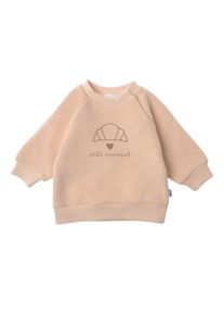 Liliput Herren Sweatshirt "Petit Croissant", beige, Gr. 98, bedruckt, 80% Baumwolle, 20% Polyester, Sweatshirts, mit Rundhalsausschnitt