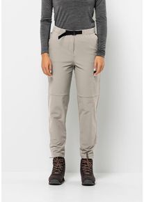 Jack Wolfskin Damen Trekkinghose "WANDERMOOD PANTS W", grau, Gr. 46, OBERSTOFF 93% POLYAMID, 7% ELASTHAN FUTTER 100% POLYESTER, Hosen