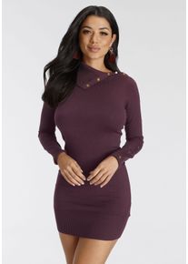Melrose Damen Strickkleid, rot, feminin, Gr. 44, unifarben, Feinstrick, Obermaterial: 70% Viskose, 30% Polyamid, Kleider, festlich, aus