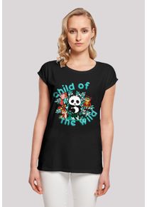 F4NT4STIC Damen T-Shirt "Heroes of Childhood Tao Tao Child Of The Wild", schwarz, casual, Gr. XXL, Obermaterial: 100% Baumwolle, Shirts, Retro,