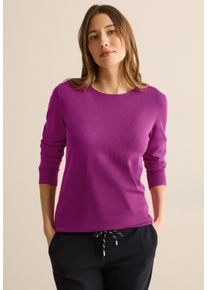 Cecil Damen Strickpulloveranemone pink, casual, Gr. XXL, unifarben, Web, 60% Baumwolle, 40% Viskose, Pullover, im soften Baumwoll-Mix