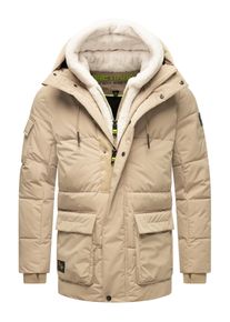 STONE HARBOUR Herren Winterjacke "Lauroo XX", beige, modisch, Gr. XXL, Obermaterial: 100% Polyester, Innenfutter: 100% Polyester, Wattierung: 100%