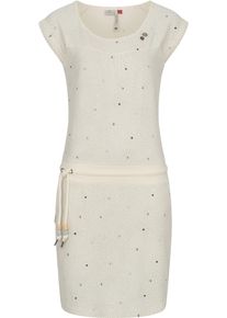 Ragwear Damen Sommerkleid "Penelope Print B Intl.", weiß, casual, Gr. XL, 50% Baumwolle, 50% Modal, Kleider, leichtes Strand-Kleid mit stylischem