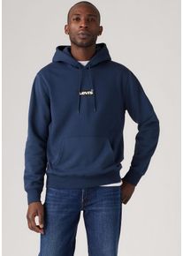 Levi's LEVI'S Herren Hoodie "LV Hoodie STANDARD GRAPH", blau, casual, Gr. S, unifarben, Sweatware, Obermaterial: 80% Baumwolle, 20% Polyester, Sweatshirts,