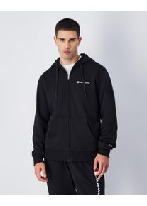 Champion Herren Kapuzensweatjacke "Hooded Full Zip Sweatshirt", schwarz, sportlich, Gr. L, unifarben, Sweatware, Obermaterial: 70% Baumwolle, 30%