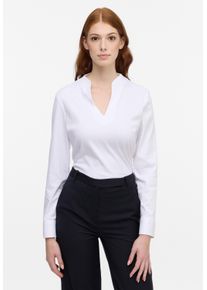 Eterna Damen Shirtbluse "REGULAR FIT", weiß, klassisch, Gr. 34, 100% cotton, Blusen, EASY IRON (bügelleicht)