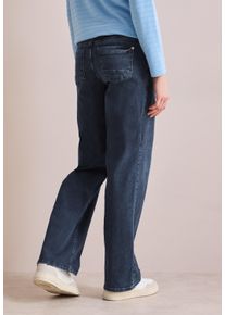 Cecil Damen Loose-fit-Jeans, blau, casual, Gr. 36, unifarben, Jeans, 98% Baumwolle, 2% Elasthan, Jeans, im Loose Fit